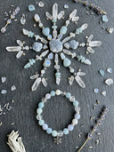 Yue TerraBrio gemstone bracelets and natural stones arranged to show color variation, texture, and natural uniqueness.