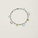 Yue TerraBrio Prism Bloom bracelet with topaz drop beads, ametrine flat-drop cuts, peridot drop cuts, faceted topaz accents, and an S925 sterling silver spring clasp.