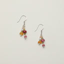 Yue TerraBrio Radiant Prism multi-gemstone cluster earrings with Citrine, Tourmaline, and Peridot for abundance.