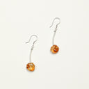 Yue TerraBrio Solar Echo earrings with Brazilian Citrine and sculptural silver for Solar Plexus and joy.